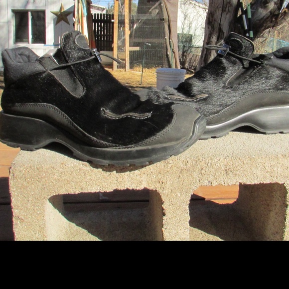 Tecnica black cowhide or pony hair ankle boots main image 4